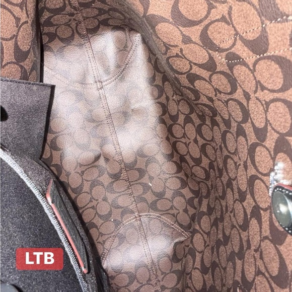 Authentic Coach Leopard Print Tote - Tan and Black (BRAND NEW) - Picture 4 of 12